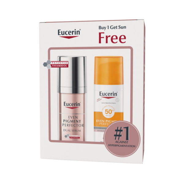 Eucerin Even Pigment Dual serum+ Free Even Pigment Sunblock SPF 50+