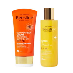 Beesline Suntan Oil + FREE Ultrascreen SPF 50 Sunscreen