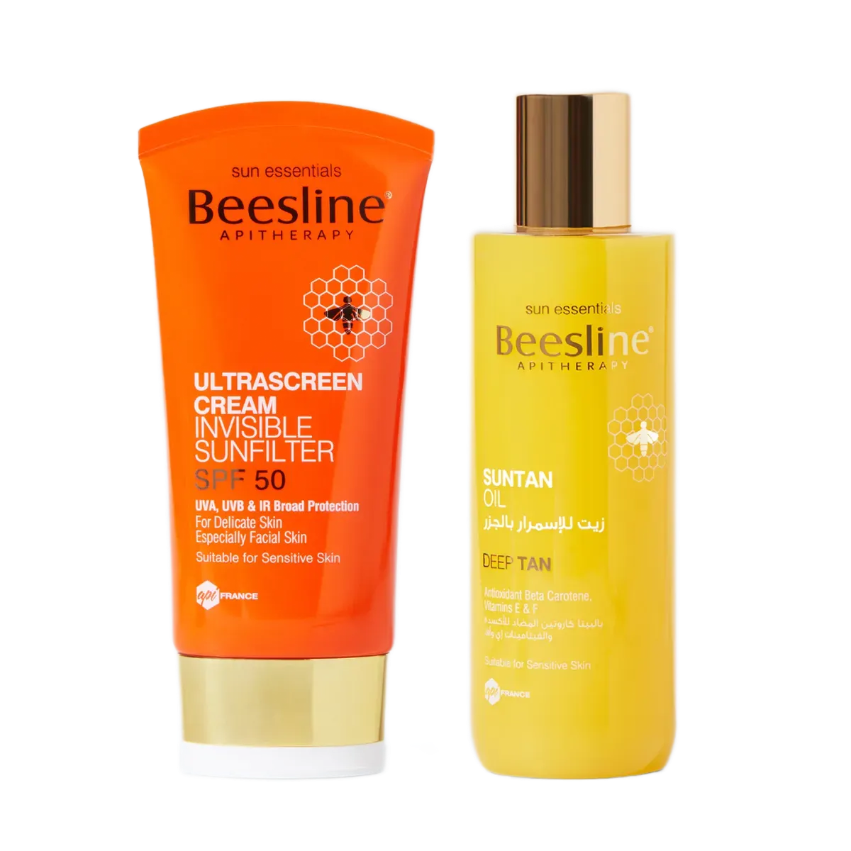 Beesline Suntan Oil + FREE Ultrascreen SPF 50 Sunscreen